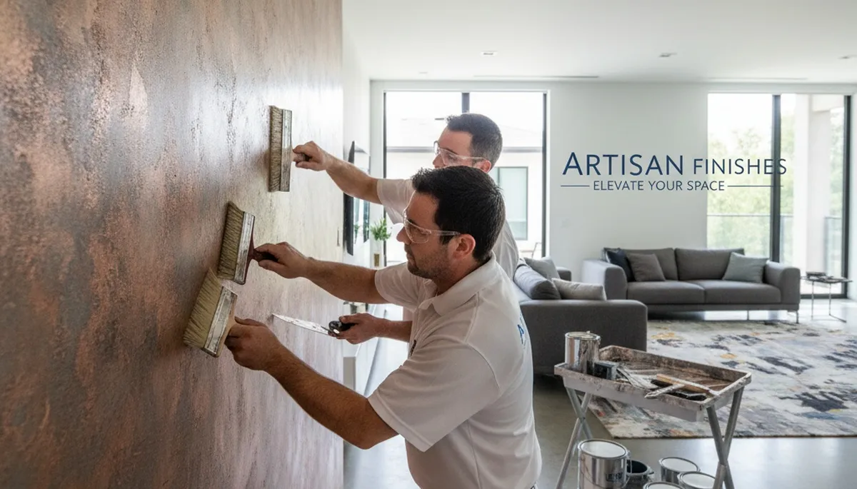 Faux painting and decorative wall finishes by professional painters in Long Beach, CA homes